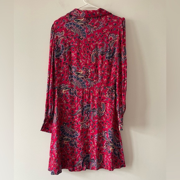 & Other Stories Marinette Long Sleeve Paisley Dres - Picture 3 of 4